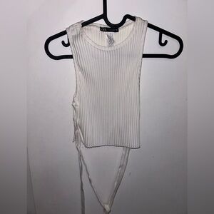 White crop top